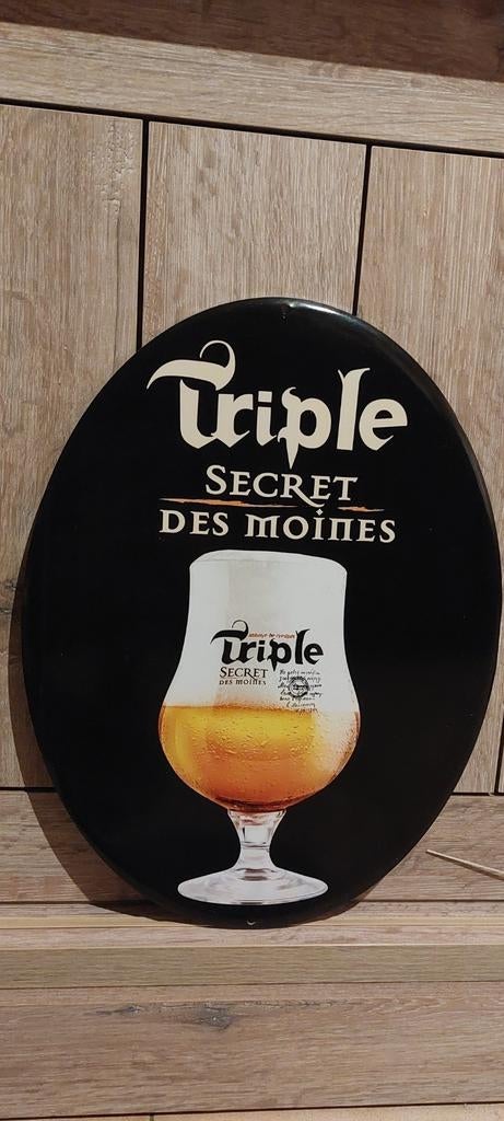 Billboard Triple Secret des Moines, Collections, Marques de bière, Neuf, Enlèvement ou Envoi
