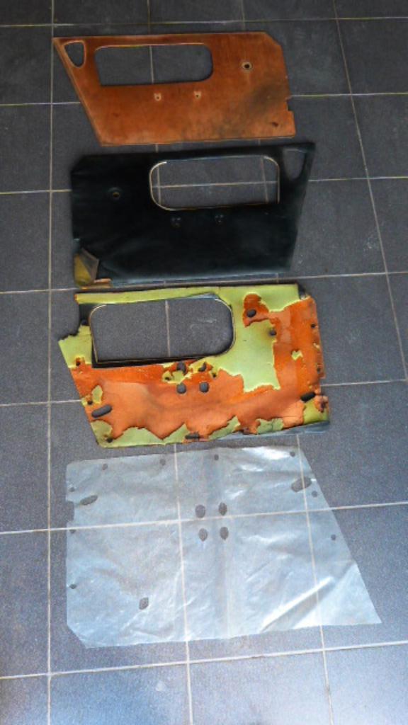 Garniture portière MG Midget + gabarit, Ophalen of Verzenden, Gebruikt, MG