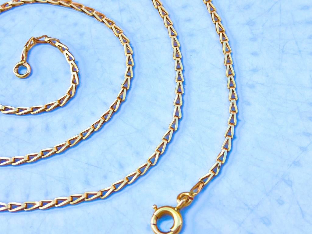 Chaine en or 18 carats, Handtassen en Accessoires, Piercings, Zo goed als nieuw, Goud, Ophalen of Verzenden