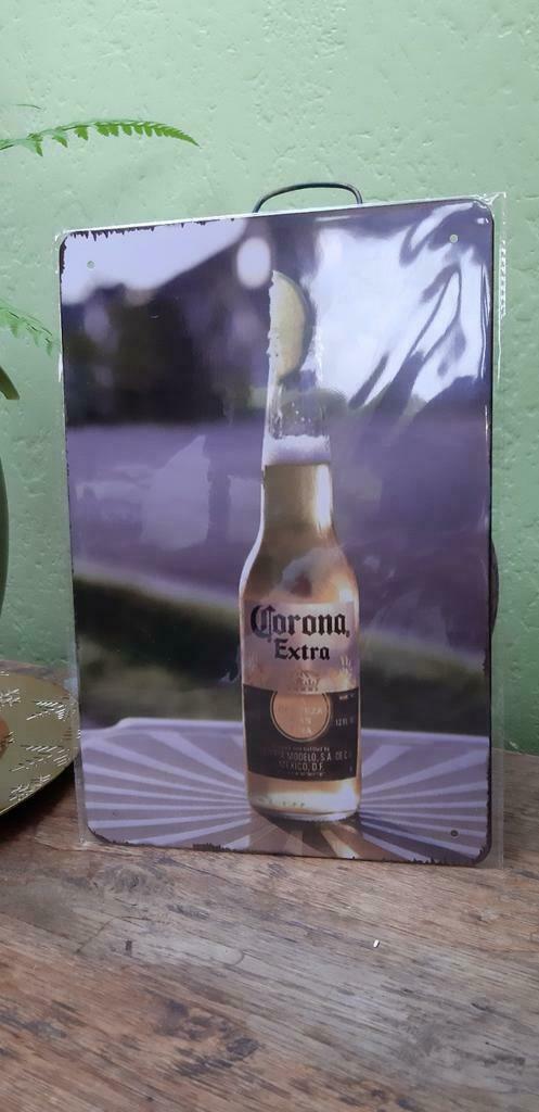 Metalen plaat Cerveza Corona, Verzenden, Nieuw, Reclamebord, Plaat of Schild