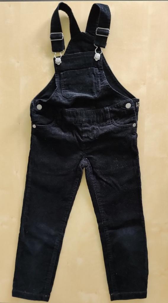 Zwarte ribfluwelen salopet Katja Retsin JBC, maat 104, Broek, JBC, Ophalen of Verzenden, Zo goed als nieuw