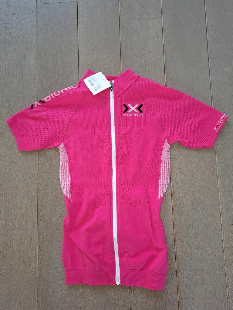 X-Bionic the trick dames fietsshirt roze wit size S, S, Nieuw, Ophalen of Verzenden, Dames