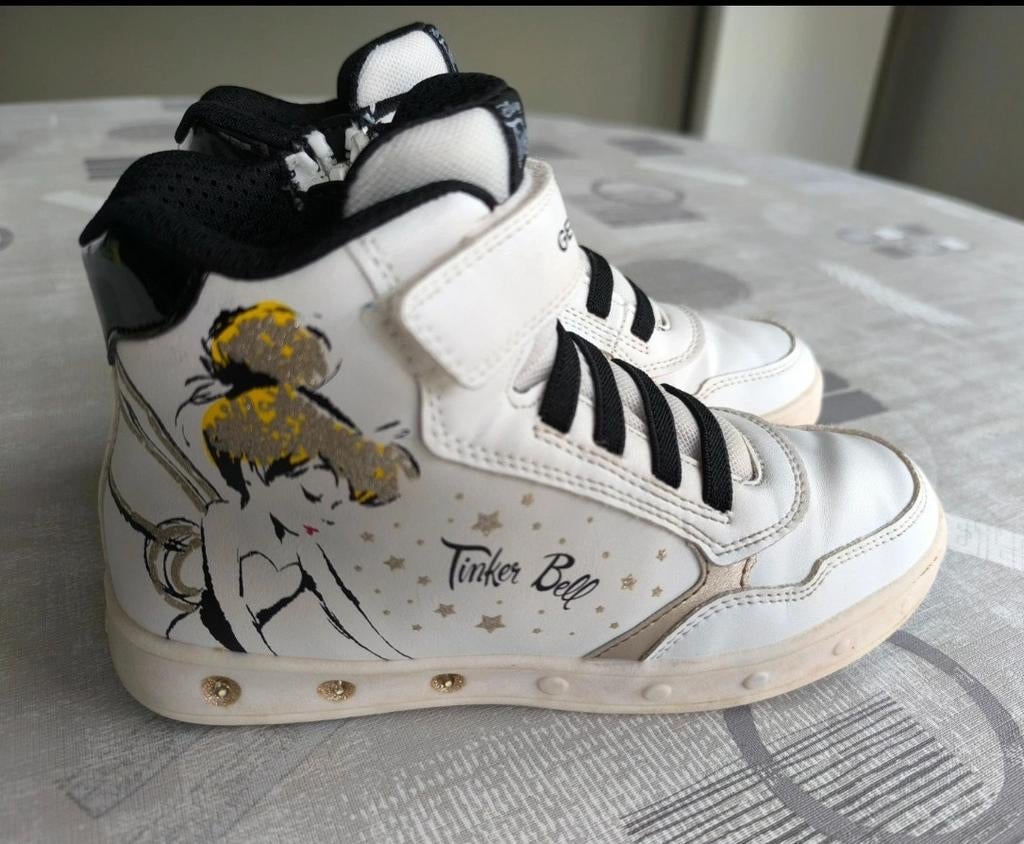 Geox hoge sneakers Tinker Bell Disney (maat 33), Gebruikt, Geoxx, Meisje, Schoenen