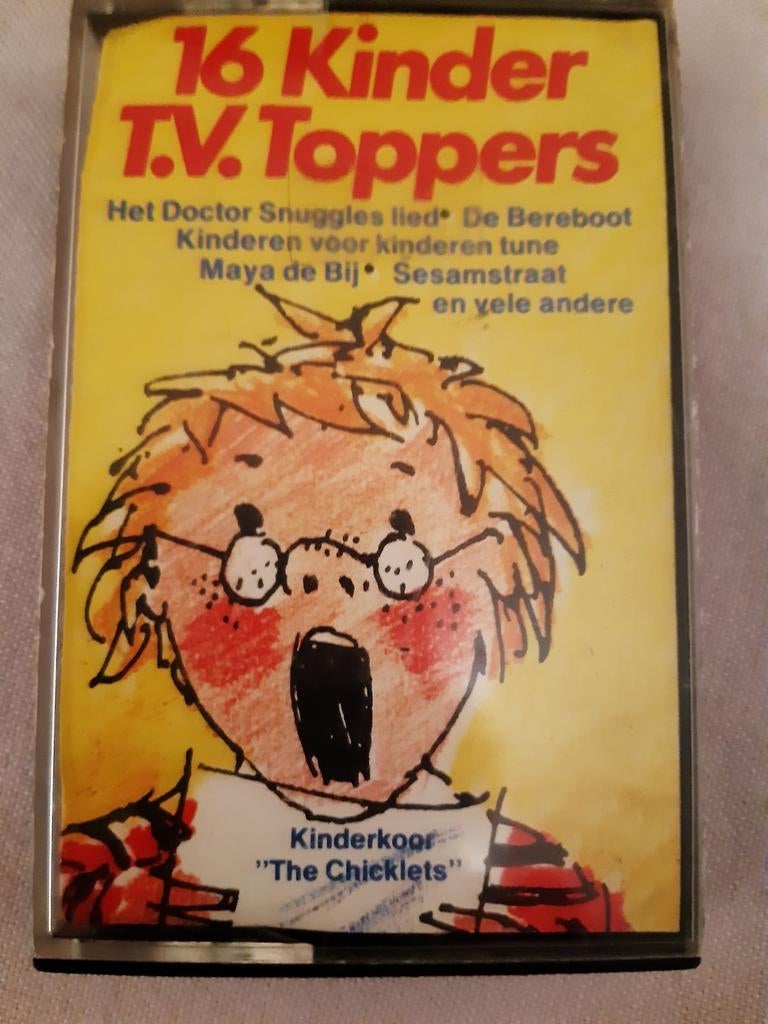 Cassetje met 16 Kinder liedjes.T.V.Toppers, Cd's en Dvd's, Cassettebandjes, Ophalen of Verzenden, Gebruikt, 1 bandje