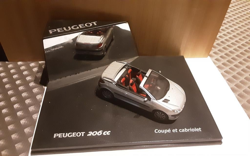 PEUGEOT 206 cc miniatuur, Enlèvement ou Envoi, Comme neuf, Norev