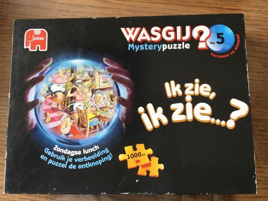 Puzzel Jumbo 1000 stukjes Wasgij mystery 5, Ophalen of Verzenden, 500 t/m 1500 stukjes, Gebruikt, Legpuzzel