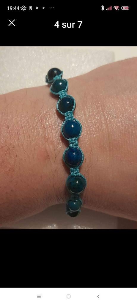 Verstelbare armband met chrysocolla, Ophalen of Verzenden, Nieuw