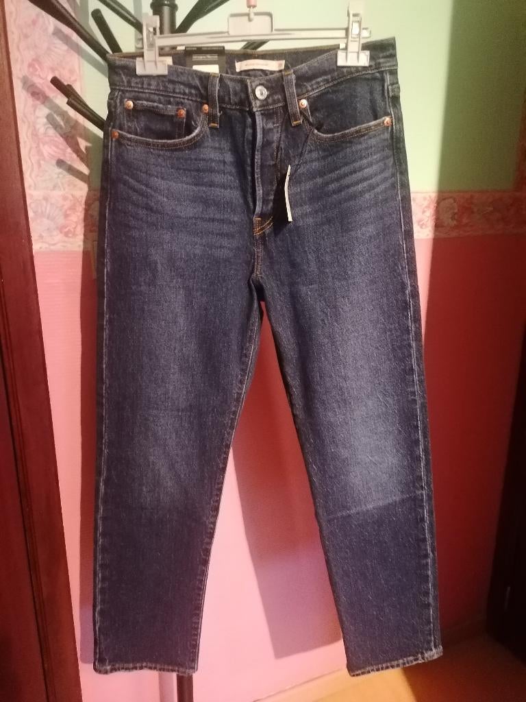 Jeans Levi's Wedgie Straight original femme bleu 28/28 neuf., Levi's, Enlèvement, Neuf, Bleu