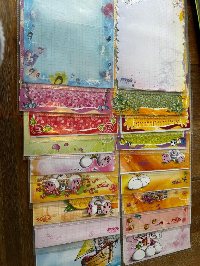 Pakket diddl blaadjes, Enlèvement ou Envoi, Diddl, Comme neuf, Papier, Carte ou Papeterie