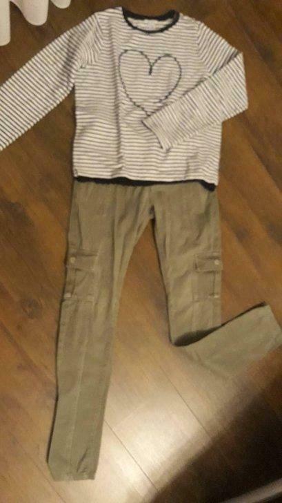 Ensemble 12ans okaidi et vertbaudet pantalon vendu, Enfants & Bébés, Utilisé, Fille, Chemise ou À manches longues