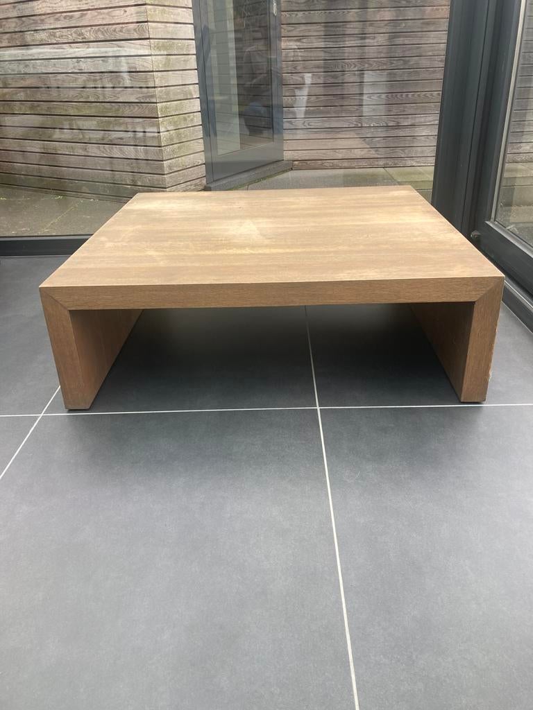 Salontafel Van Rossum massief eik graphite / smoked oil, Huis en Inrichting, Ophalen, Gebruikt