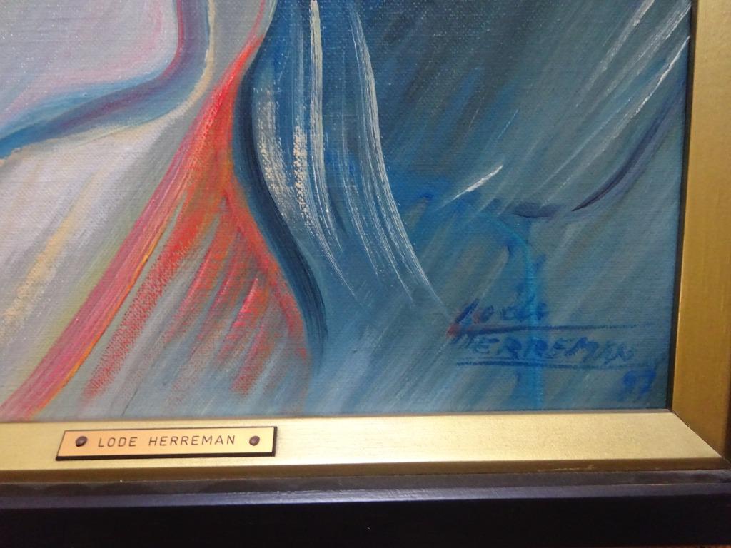 Lode Herreman, paneel, 50 x 37 cm, Lieve onbekende 1987, Enlèvement