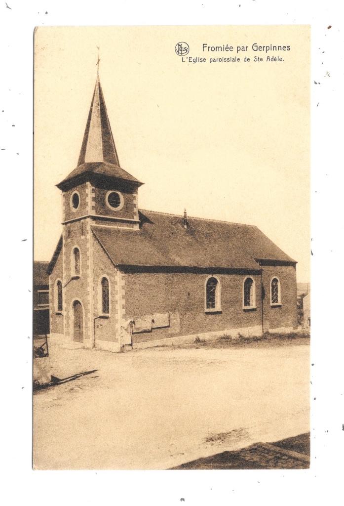Fromiée NA3: De parochiekerk van Ste Adèle, Verzenden, 1920 tot 1940, Ongelopen, Henegouwen