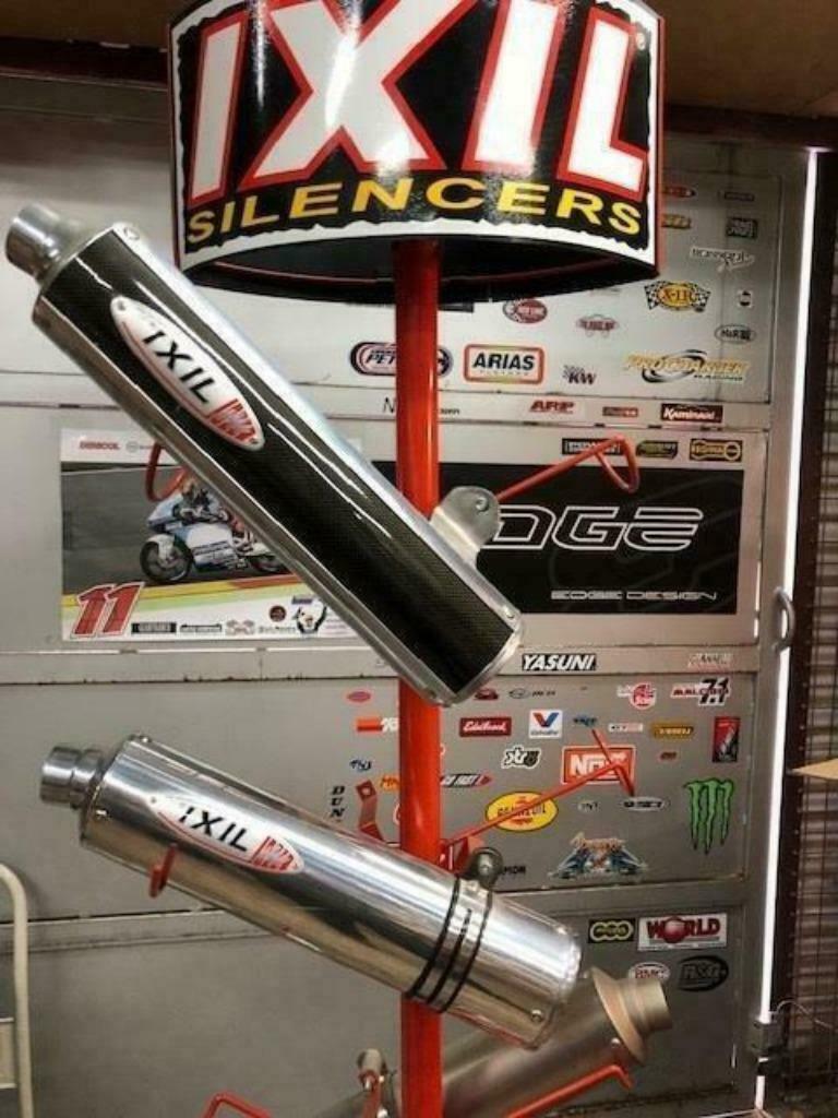 IXIL Demper Universeel ROUND ALU/CARBON, rechts (120) - PROM, Motoren, Verzenden, Nieuw