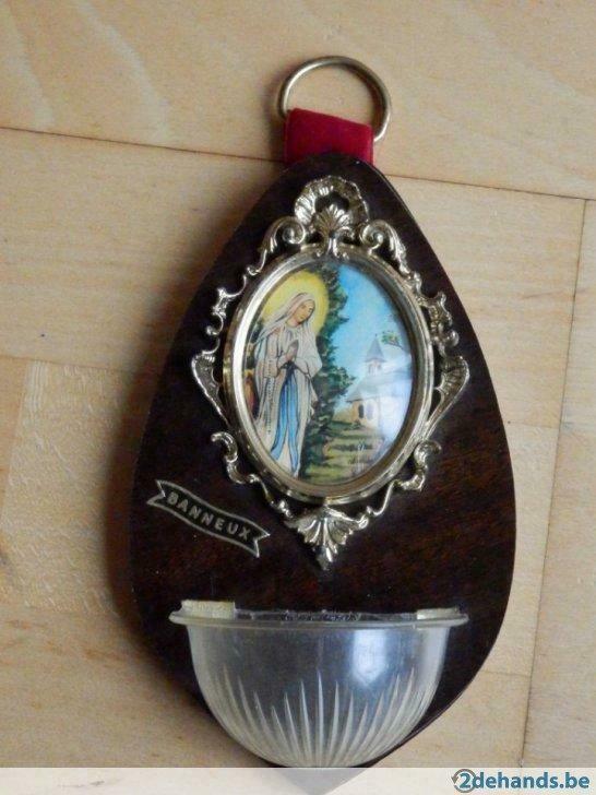 wijwater houder/ bakje, Antiek en Kunst, Antiek | Religieuze voorwerpen
