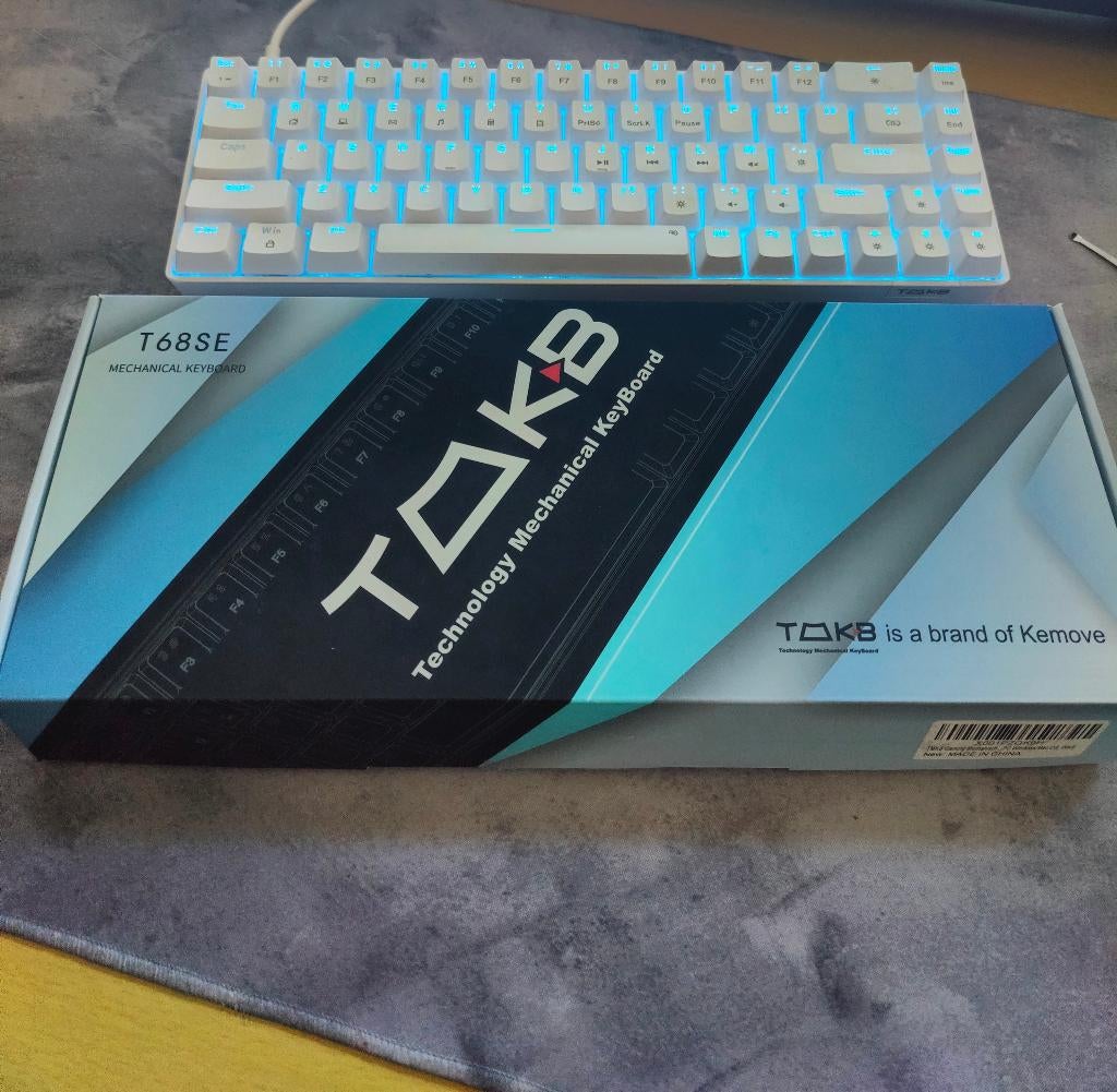 T68SE mechanical keyboard, Computers en Software, Gaming toetsenbord, Ophalen of Verzenden, Zo goed als nieuw, Qwerty