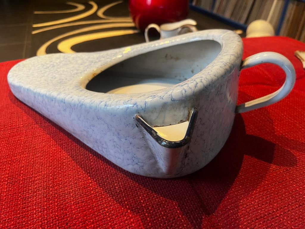 Antiek emaille pispot bedpan, Antiek en Kunst, Ophalen of Verzenden