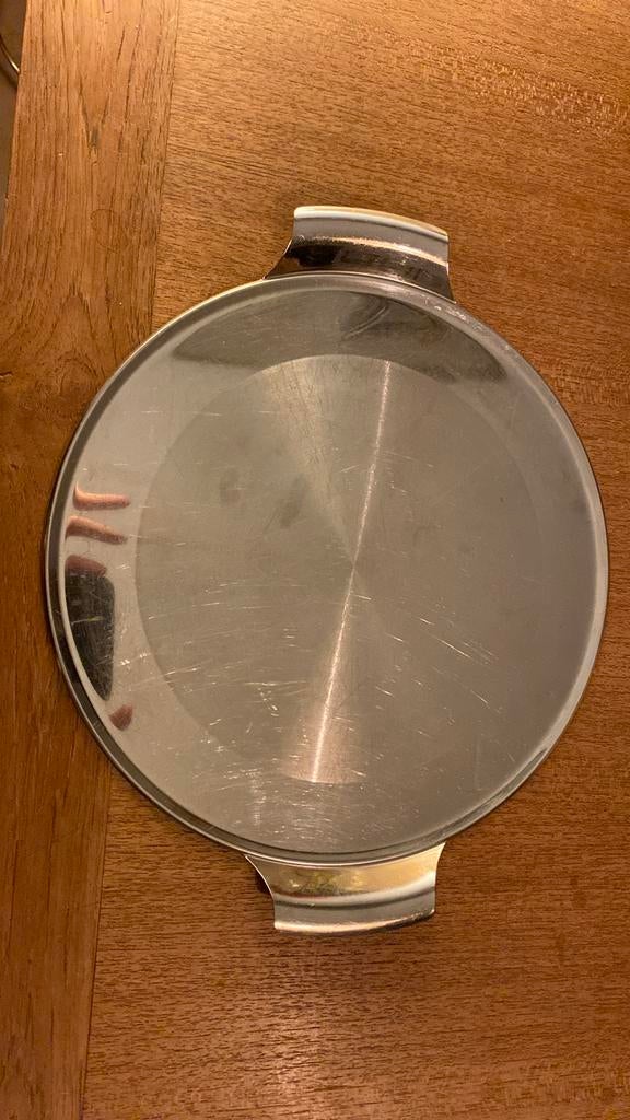 Taartschotel inox, doorsnede 30 cm, Huis en Inrichting, Ophalen, Zo goed als nieuw