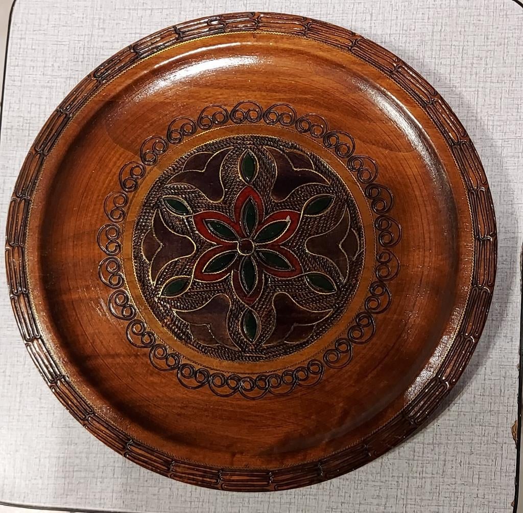 Assiette en bois pologne 17cm, Enlèvement ou Envoi