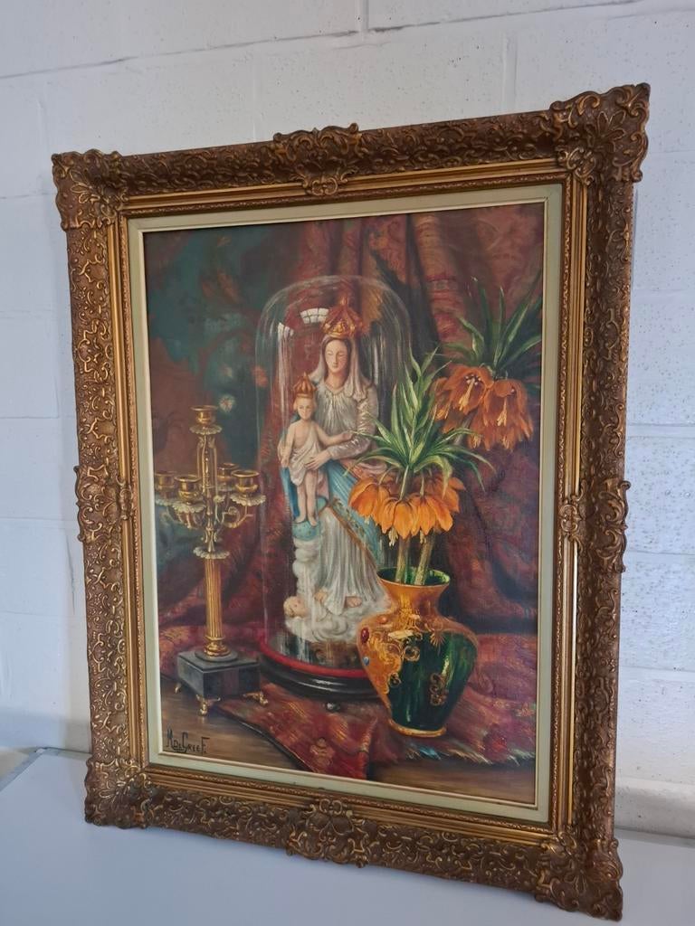 Olieverfschilderij van M. De Greef, Antiek en Kunst, Ophalen