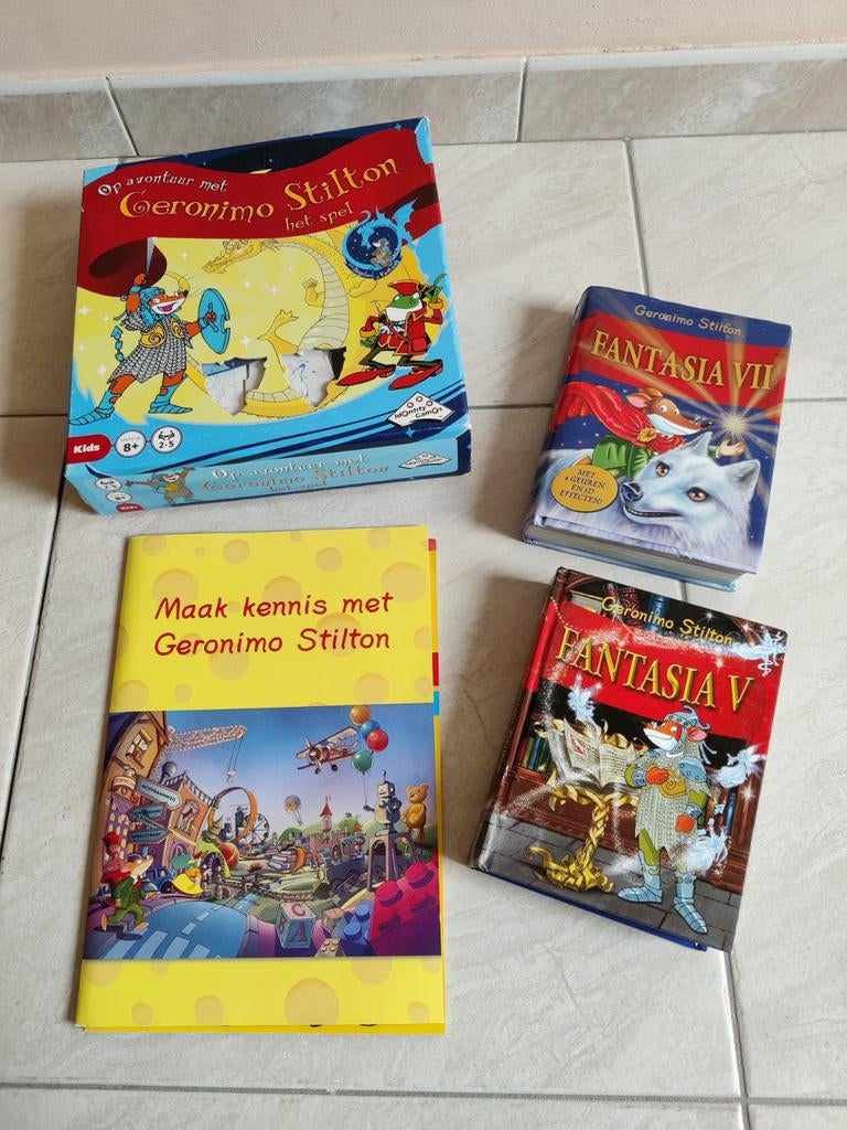 Geronimo Stilton - Fantasia V + pakket, Enlèvement ou Envoi, Comme neuf, Geronimo Stilton