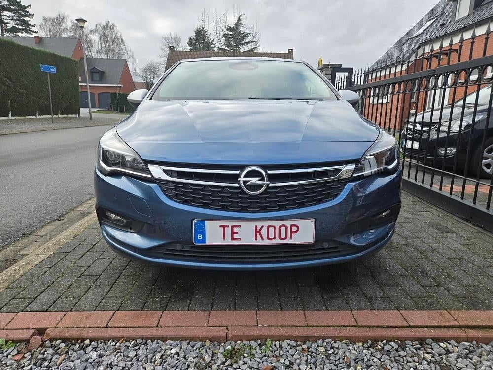 Opel Astra 1.4 Turbo innovation, Voorwielaandrijving, 4 cilinders, Blauw, Leder en Stof