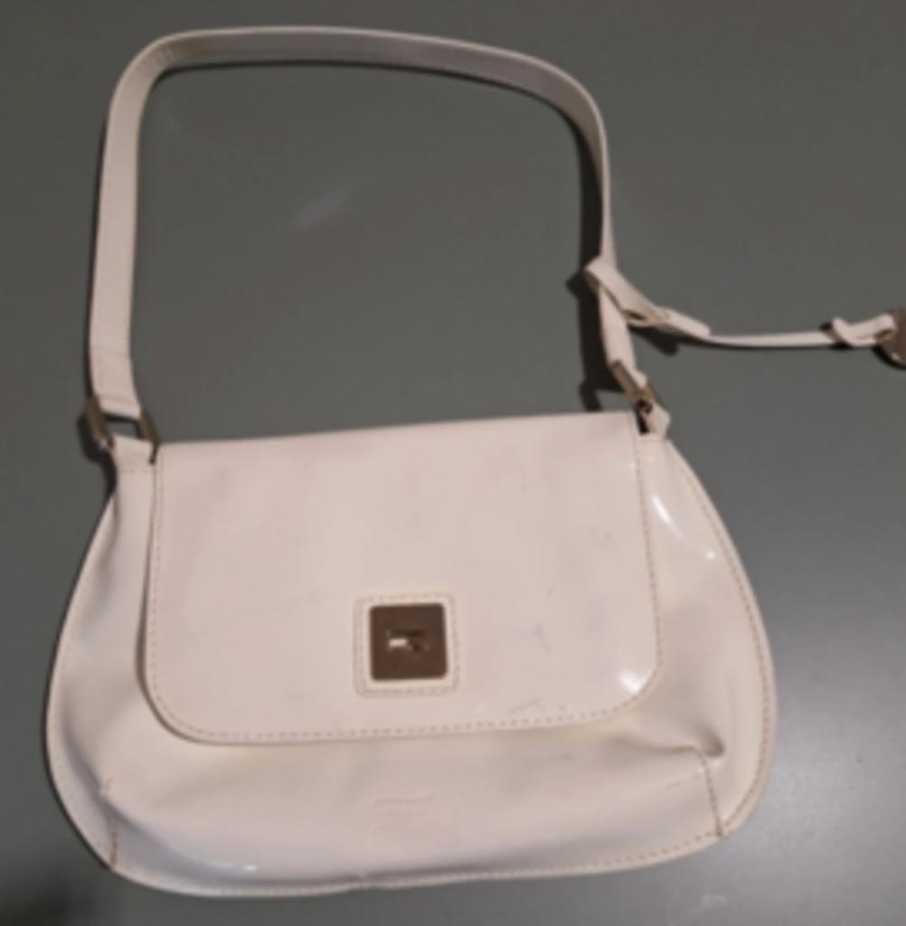 Handtas Crinkles, Handtassen en Accessoires, Ophalen of Verzenden, Gebruikt, Wit, Handtas