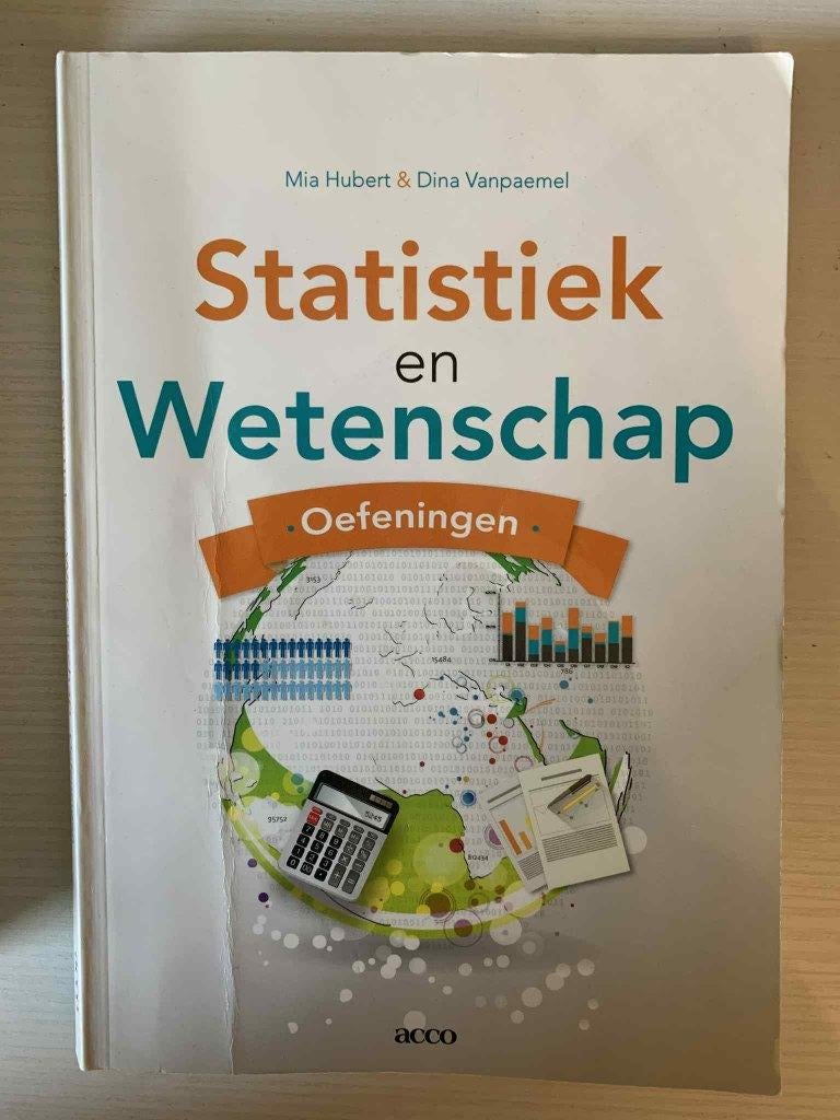 Statistiek en Wetenschap, oefeningen, Mia Hubert en Dina Vanpaemel, Hoger Onderwijs, Alpha, Ophalen