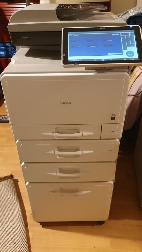 Ricoh MPC 406, Ophalen, Gebruikt