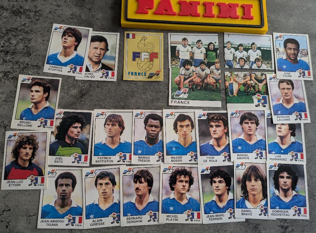 PANINI VOETBAL STICKERS EURO 84 FRANKRIJK 25x zeldzaam, Verzenden, Nieuw