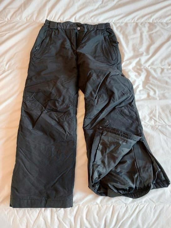 Zwarte skibroek, 9-10 jaar, Ophalen, Zo goed als nieuw, Ski