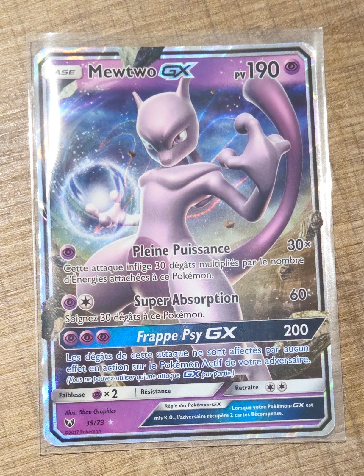 Mewtwo-GX (39/73) Franse versie, Enlèvement, Utilisé, Cartes en vrac