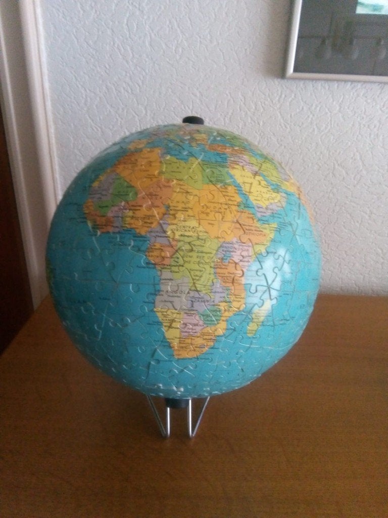 PUZZLE MAPPEMONDE, Enlèvement, 500 à 1500 pièces, Utilisé, Puzzle