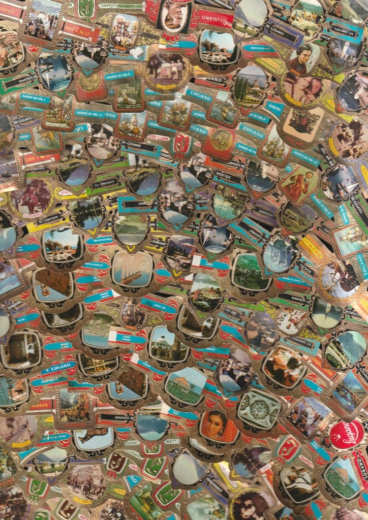 lot van 1000 stuks oude sigarenbandjes van Lugand ,, Verzenden, Gebruikt, Sigarenbandjes