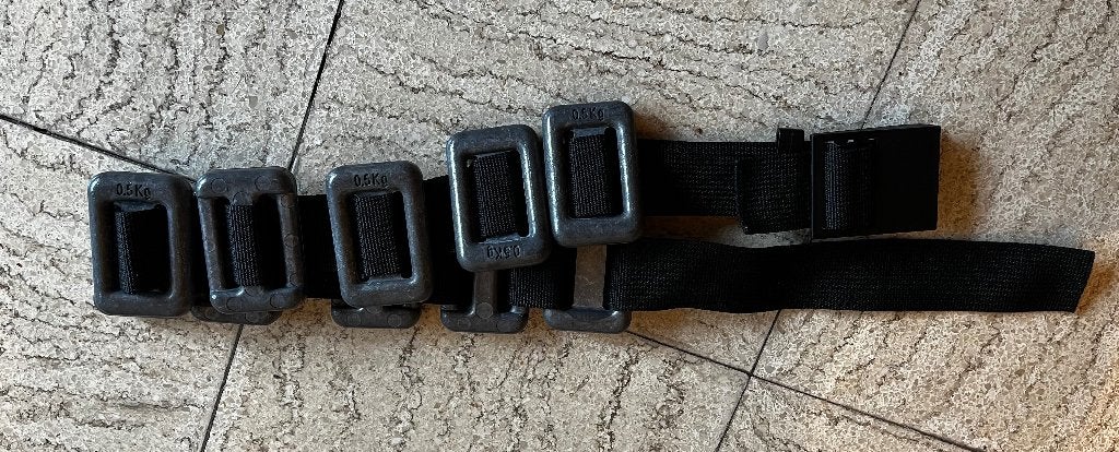 Ceinture plomb 5kg plongée, apnée, Enlèvement, Comme neuf, Plomb ou Ceinture de plomb
