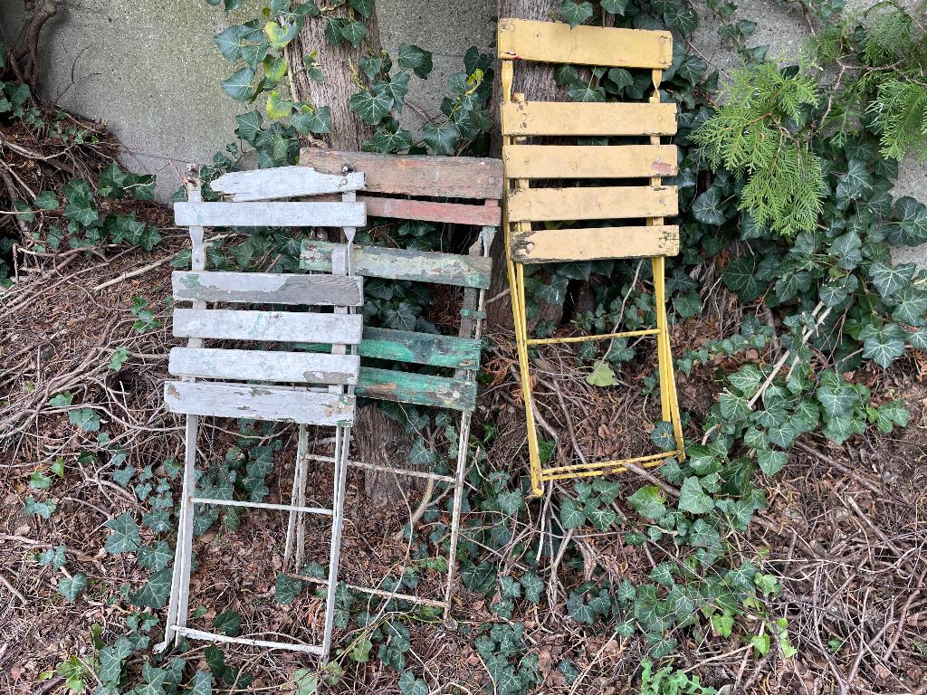 Klapstoelen decoratief., Antiquités & Art, Enlèvement