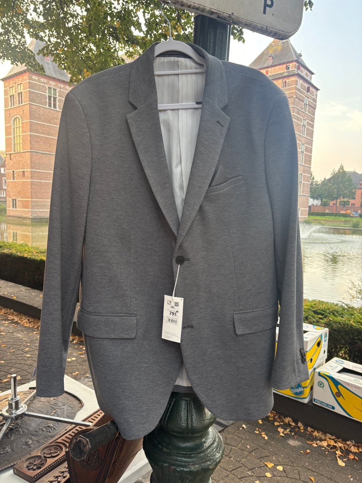Nieuwe vest 3XL merk JULES, Kleding | Heren, Ophalen of Verzenden, Zo goed als nieuw, Grijs