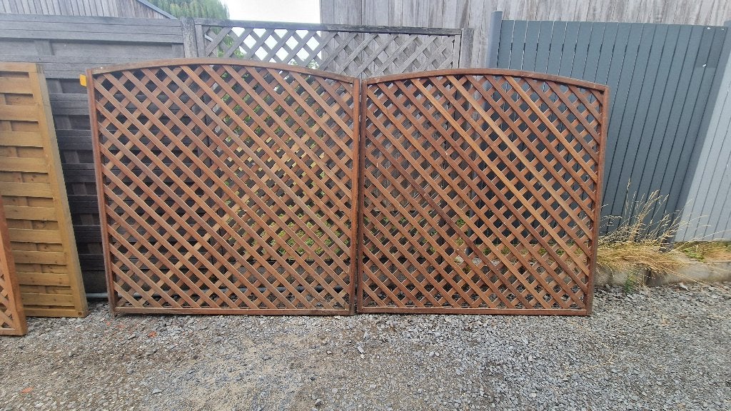 Bangkirai Trellis Toog 180x180, Ophalen, Overige typen, Nieuw, Hardhout