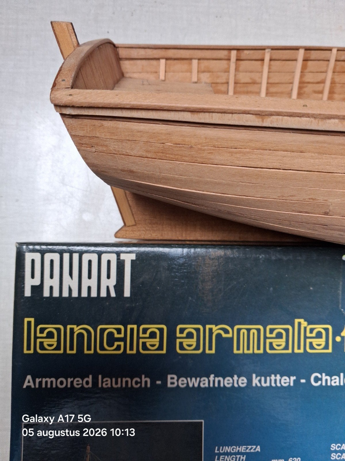 modelboot lancia armata  merk panart, Hobby en Vrije tijd, Modelbouw | Boten en Schepen, Ophalen, Gebruikt, Groter dan 1:32