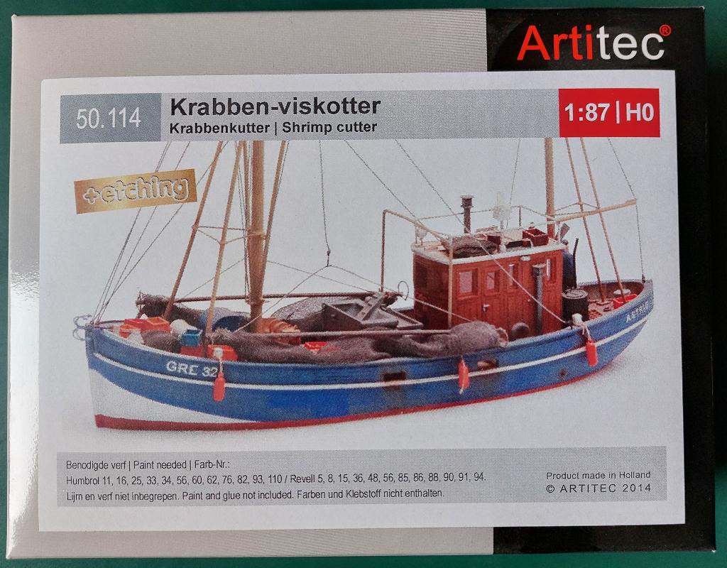 Artitec 50.114 Krabben-viskotter 1 :87 H0, Hobby & Loisirs créatifs, Enlèvement ou Envoi, Comme neuf, Autres types, Autres marques