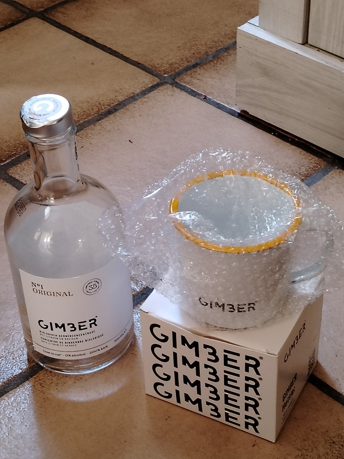 Mok (nooit gebruikt) en LEGE fles Kurk een beetje hol, Ophalen of Verzenden, Nieuw