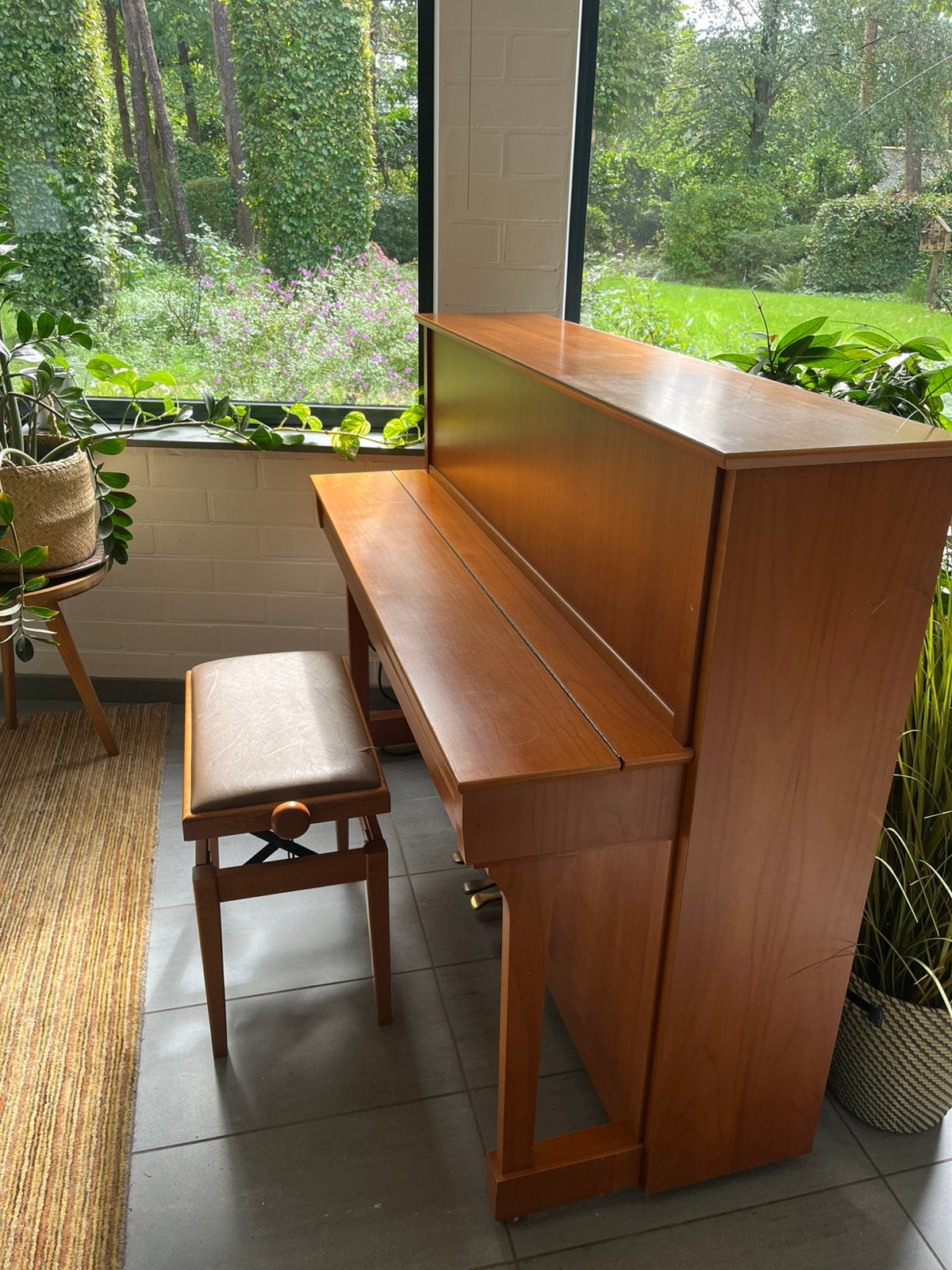 Piano Hoffmann Trend 115, Musique & Instruments, Enlèvement, Utilisé, Brun, Piano