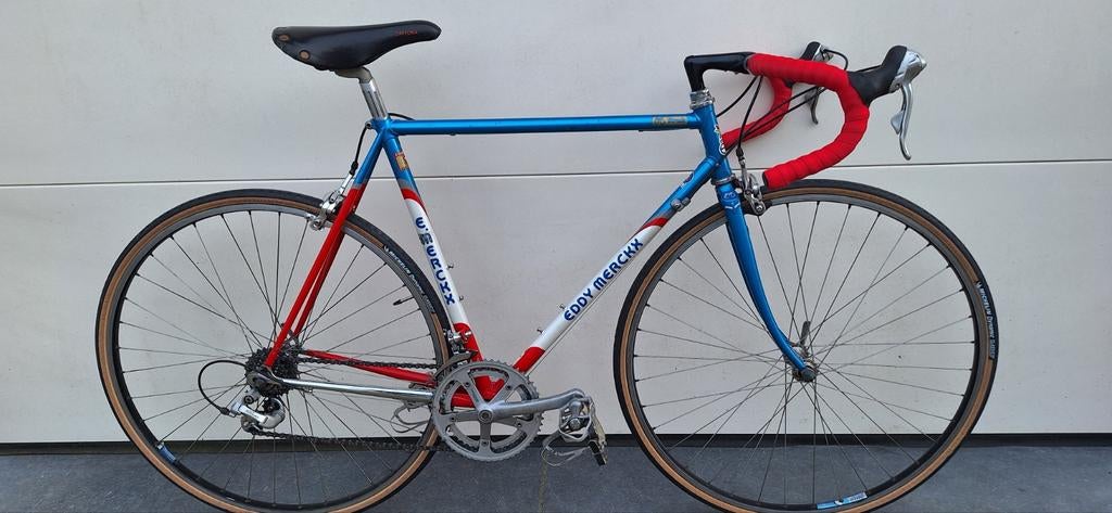 Eddy Merckx Strada vintage fiets in topstaat, Fietsen en Brommers, Ophalen, 28 inch, Staal, Velgrem