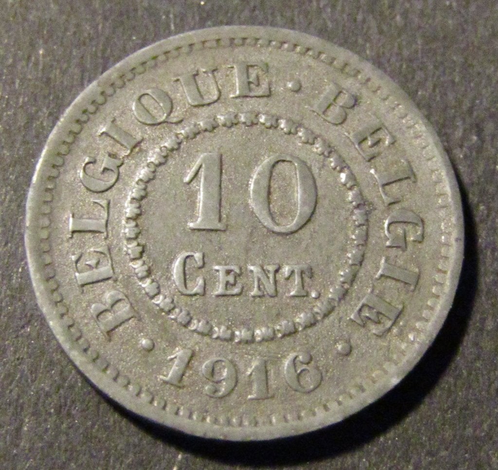 10 centimen 1916 - duitse bezetting - tweetalig - Albert I, Ophalen of Verzenden, Overig, Losse munt