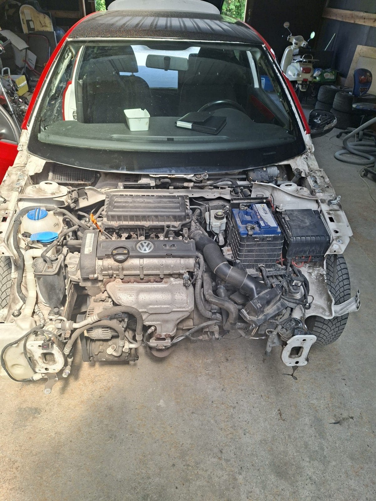 Golf 6 benzine voor onderdelen, Auto's, Wit, Golf, Particulier, Te koop