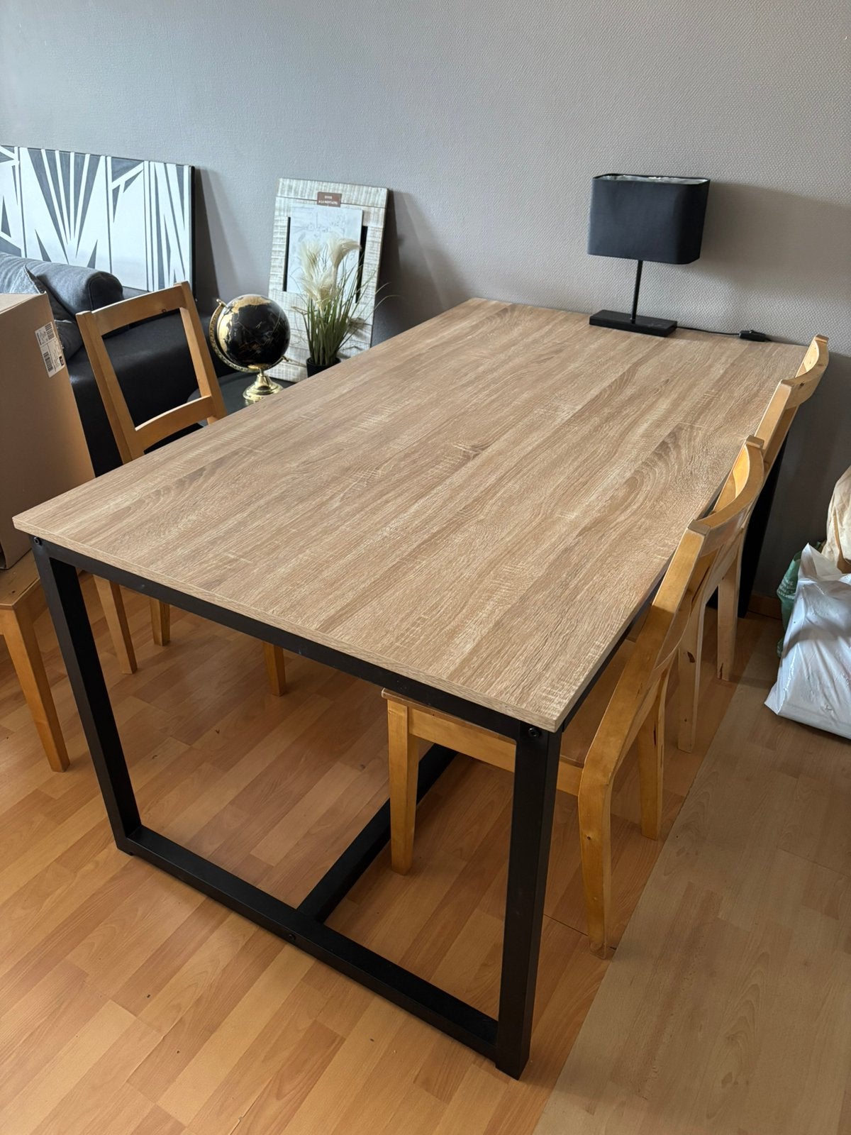 Table + 4 chaises, Enlèvement, Comme neuf