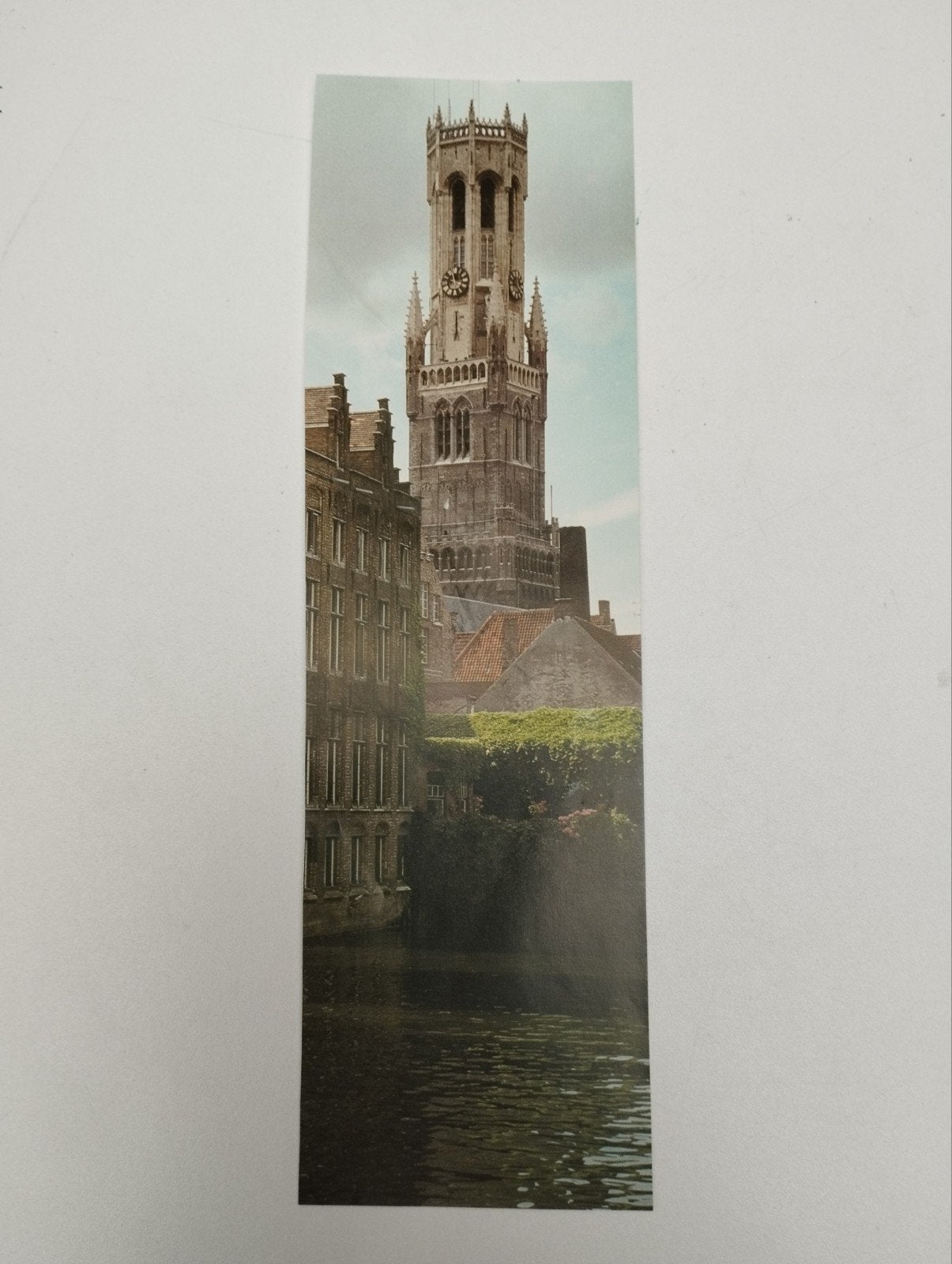 Een prent over het Belfort van Brugge kleur verschillende kl, Ophalen, Prent