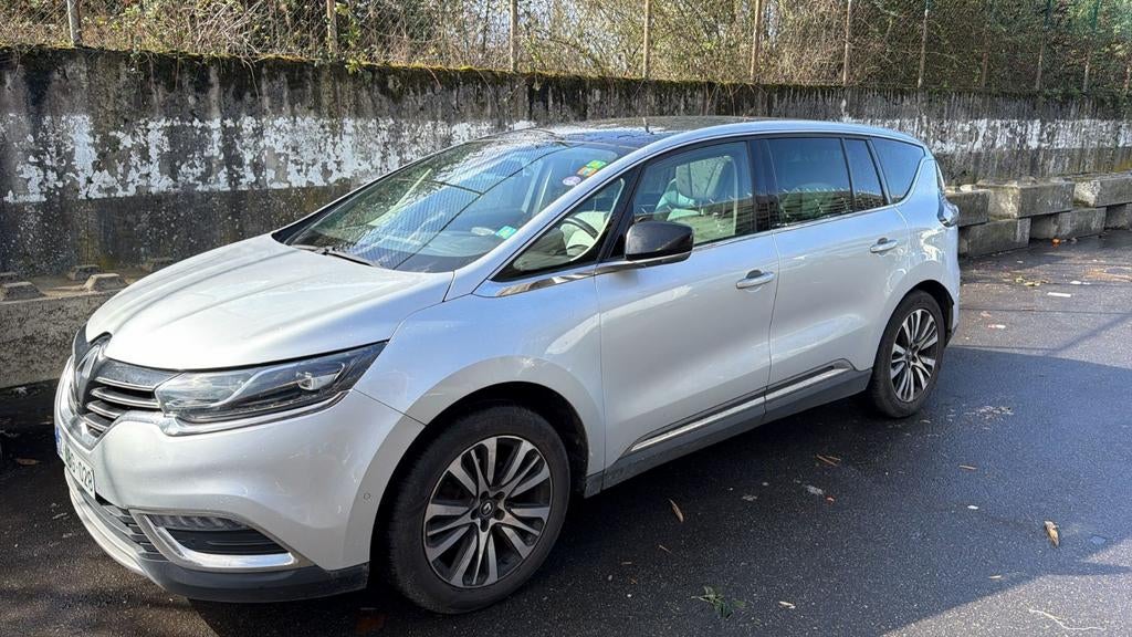 Renault espace 1.6 essence 2015, Auto's, Automaat, Monovolume, Zwart, Leder