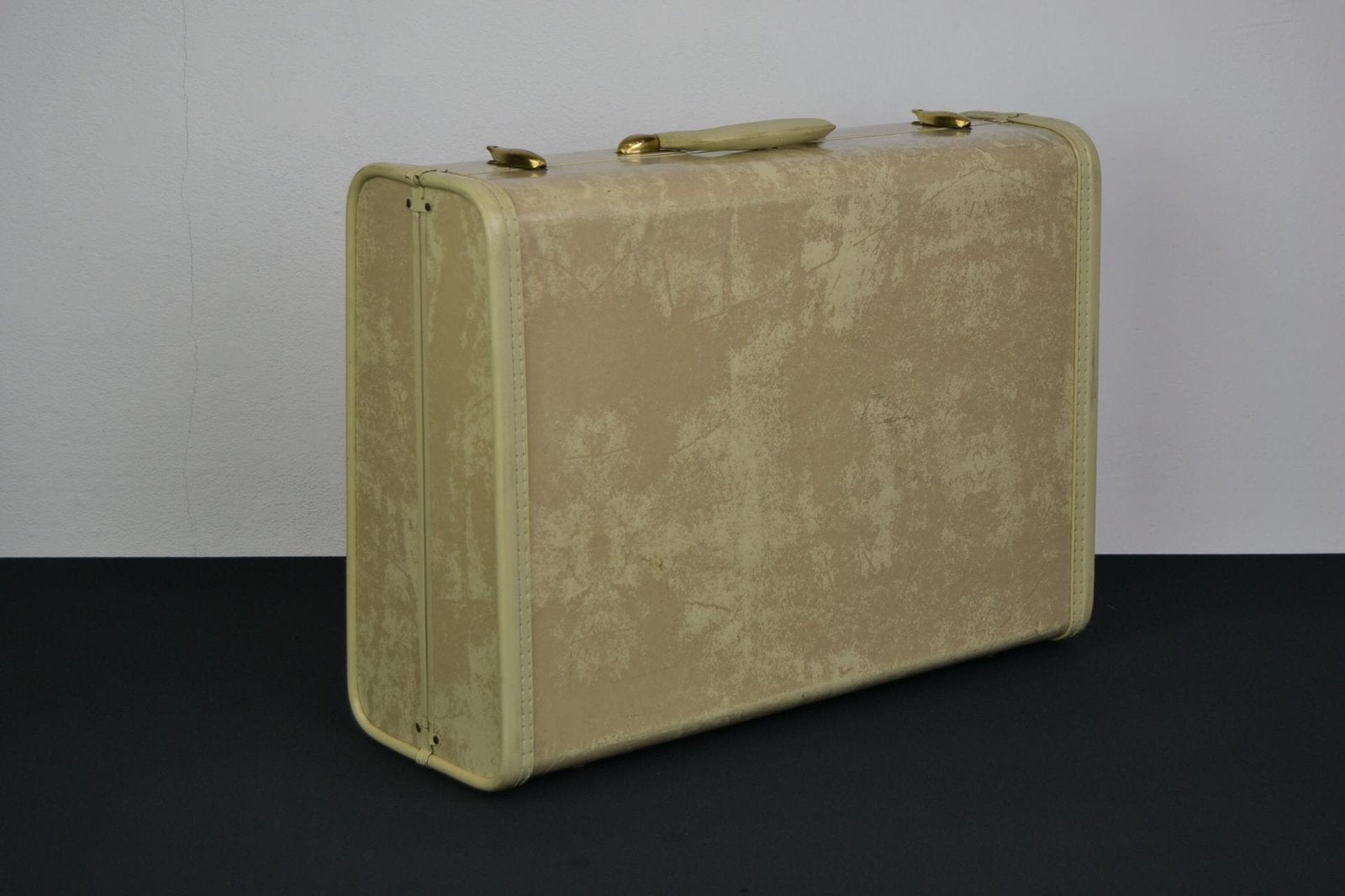 Vintage Samsonite koffer in gemarmerd motief (1950s), Ophalen of Verzenden