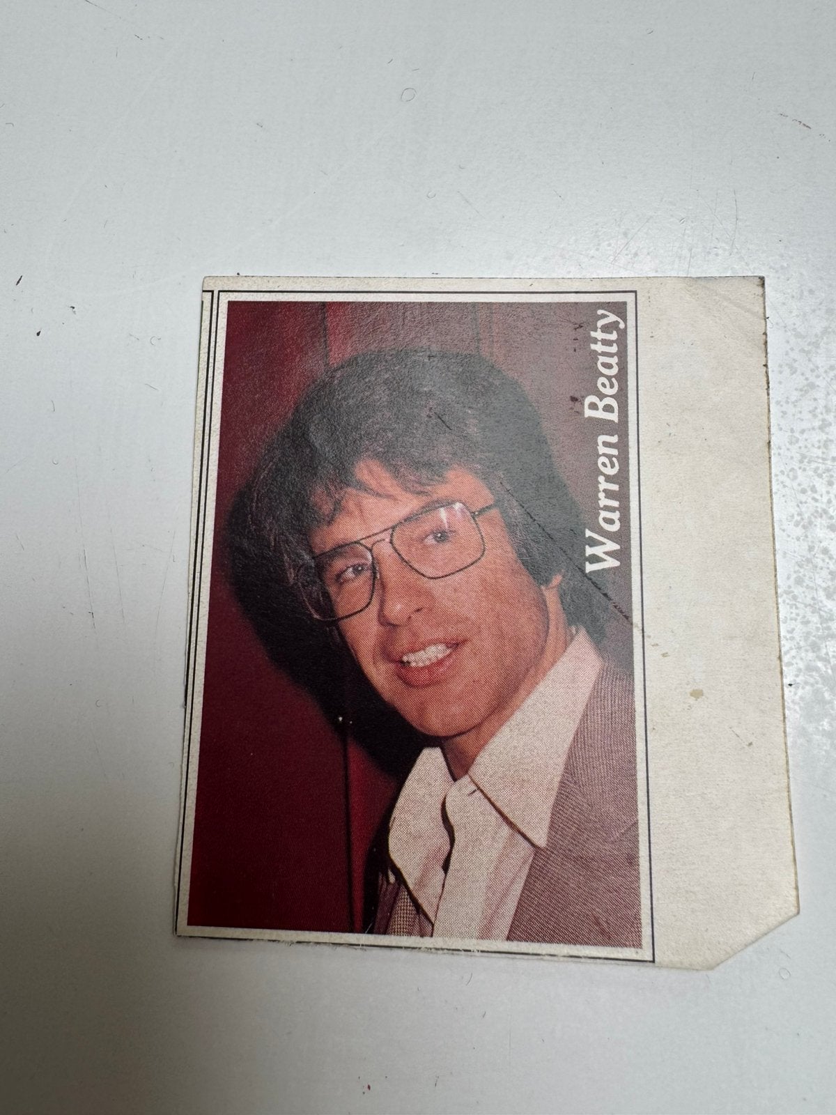vintage Warren Beatty-sticker uit de Joepie, Verzamelen, Ophalen of Verzenden, Nieuw, Film, Tv of Omroep